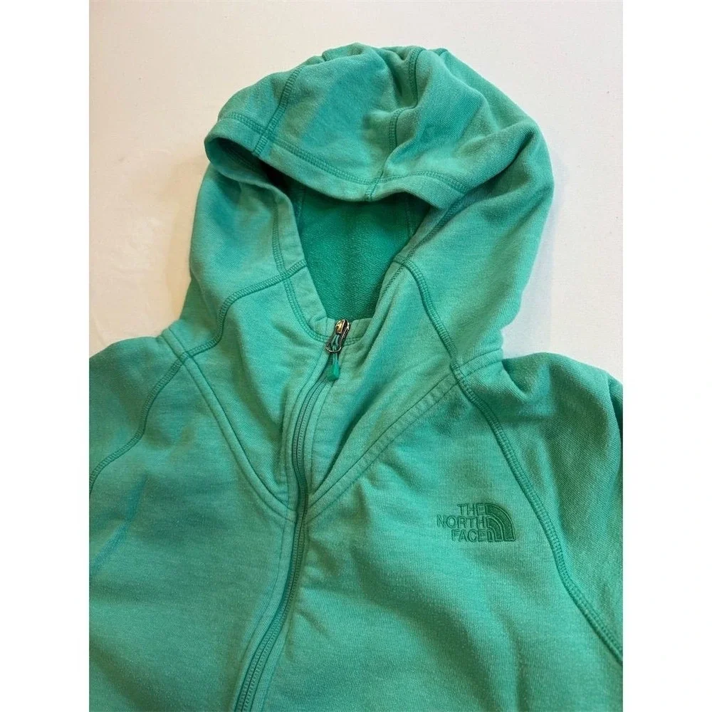 The North Face Women's Full Zip Hoodie Green Size L Casual Fall - Picture 2 of 6